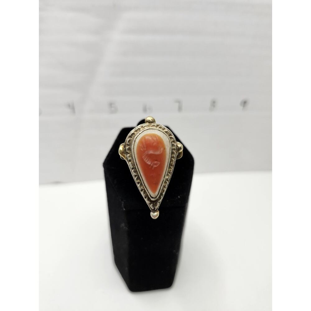 Kingdom Roman Ancient Solid Silver Carnelian Agat… - image 4